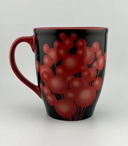 Born Disney Raised Disney Ceramic Coffee Cup Mug 16oz Black White Red Balloons - Picture 1 of 7
