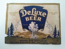 1940s - Irtp - DeLuxe- 11oz - Deluxe Brg Co - Wallace, Id A684