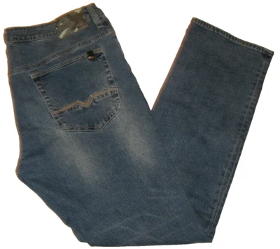 Pantalones de mezclilla para hombre BUFFALO Ash-X ajustados elásticos BFL072 azul elástico 38x34 Foto 1 de 4