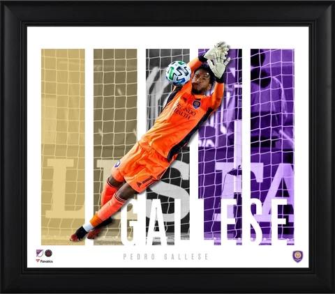 Pedro Gallese Orlando City SC Framed 15x17 Player Panel Collage Cover