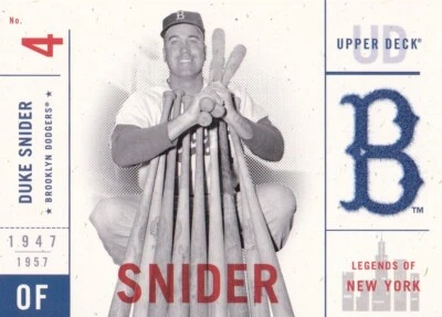 Upper Deck Legends of New York 2001 - #8 Duke Snider Foto 1 de 2