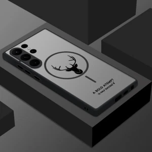 Funda de alce a prueba de golpes para Samsung S25 S24 Ultra S23 FE S22 S21 Plus cubierta magnética - Imagen 1 de 17