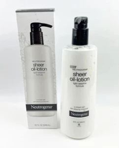 Neutrogena Body Sheer Oil Lotion For Dry Skin Light Sesame Formula 32 oz Jumbo - Picture 1 of 2