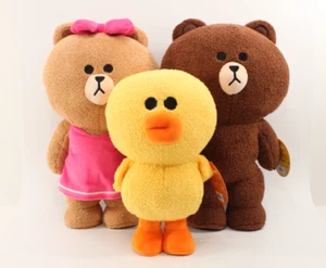 Brown and Friends GUND Line Friends Sally Choco Bear - Lotto di 3 nuovi con etichette 14" 10" - Foto 1 di 11