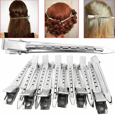 EBUYERFIX® Metal Hair Sectioning Clips Sprung Strong Grip Hairdressing Hair Clip 24 Pieces