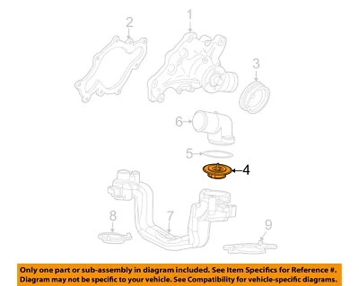 Bomba de agua de refrigeración-termostato Ford OEM 99-19 E-350 Super Duty 7C3Z8575B Foto 1 de 2