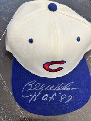 Hall of Fame Billy Williams '87 Autographed Chicago Cubs Baseball Hat - Image 1 of 4
