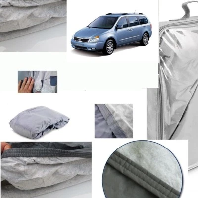 TELO COPRIAUTO TELATO FELPATO KIA CARNIVAL ANNO 2009 IMPERMEABILE ZIP GUIDA - Immagine 1 di 4