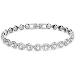Swarovski Women's Bracelet Angelic Clear Crystal Pave Rhodium Plated 5071173 - Picture 1 of 5