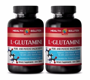 Refuerzo muscular - L-GLUTAMINA 500MG - fuerza digestiva 2 Botellas 200 Comprimidos - Imagen 1 de 12