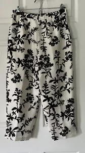 Markenlos 100 % Seide weiß gefüttert Damen Hose Kleid verziert Perlen Blumen 10 - Bild 1 von 11