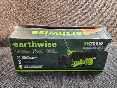 Pala de nieve eléctrica Earthwise SN70016 con cable de 12 amperios, 16" de ancho, 430 lb/minuto Foto 1 de 4