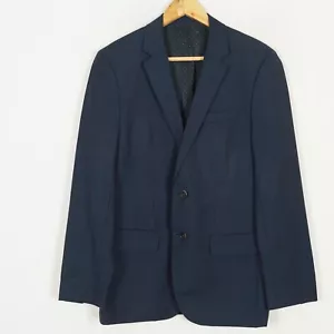 Chaqueta Blazer HUGO BOSS HUTSON1/GANDER Hombre Talla S EU46 UK36 Azul Muesca Solapa - Imagen 1 de 13