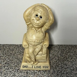 W & R Berries Co. "Dad I Love You" Figurine Vintage 1975 Father Birthday Gift - Picture 1 of 8