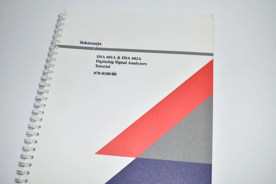 LL Tektronix DSA 601A & dsa 602A Signal Analyzers Tutorial (BOOK1285) - Image 1 of 1