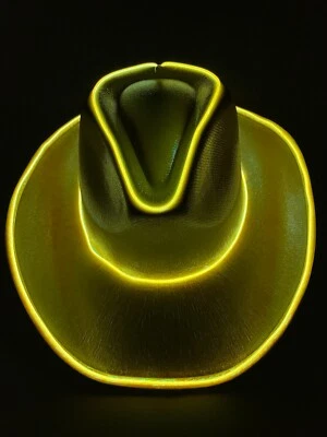 Sombrero de Vaquero de Neón - Despedida de Soltero Neón Rave Festival Fiesta Halloween Foto 1 de 4