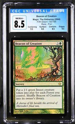 BEACON OF CREATION Fifth Dawn Foil Rare CGC 8.5 Q++ MTG [Nostalgium] - Image 1 of 2