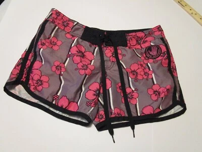 Pantalones Cortos de Natación Vintage Body Glove Rosa Estampado Floral Poliéster Para Mujer Talla 5 Usados en Excelente Condición Foto 1 de 4