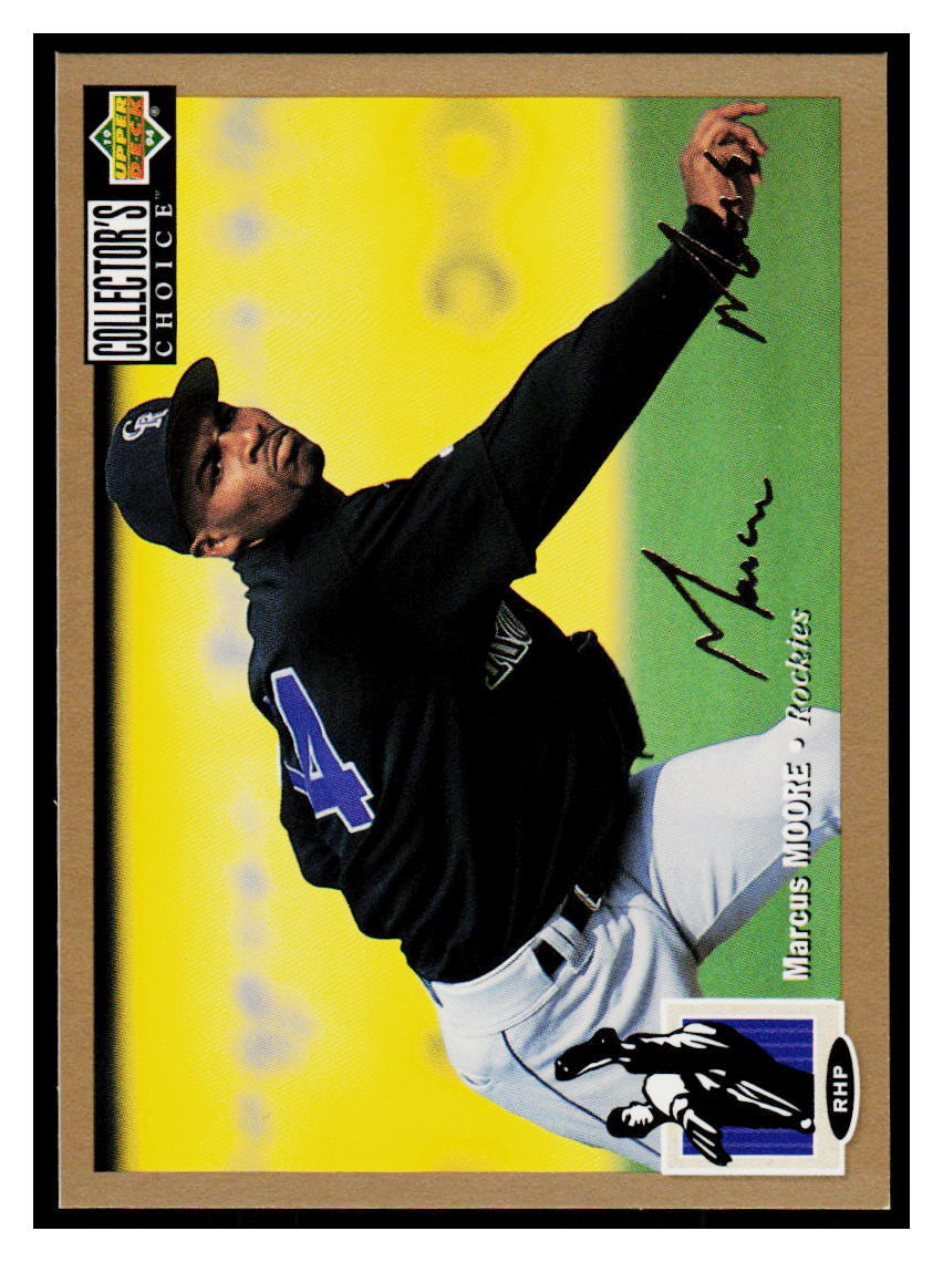 1994 Collector's Choice Gold Signature Marcus Moore  Colorado Rockies #536
