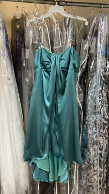 (Lagoon Green) Alfred Angelo Size 14 Women’s Short Formal Dress - Image 1 of 2