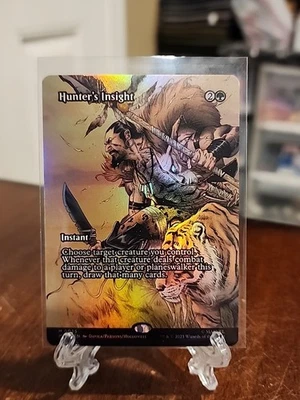 Hunter's Insight Borderless Foil - Mythic - Marvel Universe Eternal-Legal MTG - Image 1 of 2