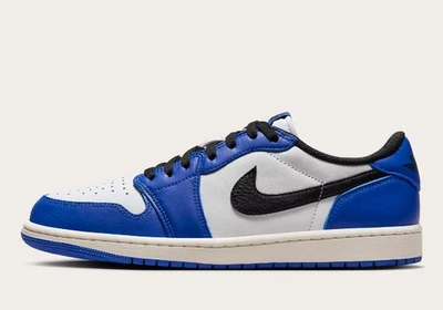 Nike Air Jordan 1 Retro Bajo OG Juego Azul Real Blanco Negro CZ0790-140 talla 10.5 Foto 1 de 4