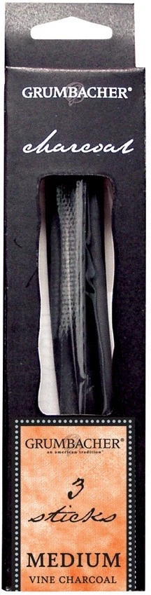 Grumbacher Vine carvão 3/Pkg-médio - 5A0035BJ-1H6NT - Imagem 1 de 1