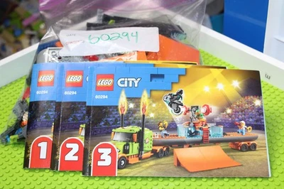 LEGO (60294) CITY Stuntz Stunt Show Truck, Used, 100% Complete W/Manuals, No Box - Image 1 of 4