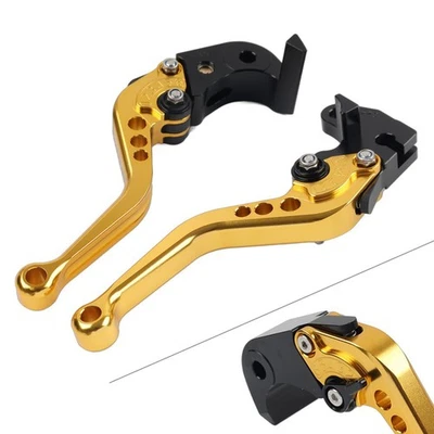 2pcs Gold Brake Clutch Levers For Suzuki 2004-2005 GSXR600 GSXR750 K4 - Image 1 of 4
