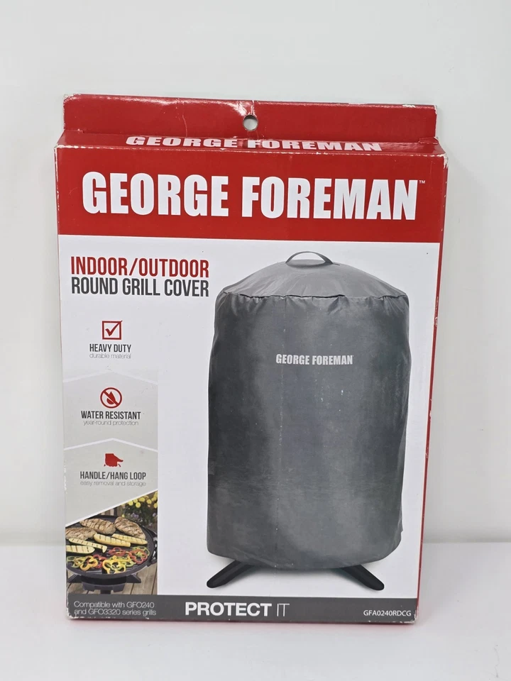 George Foreman GFA0240RDCG Round Grill Cover Gray