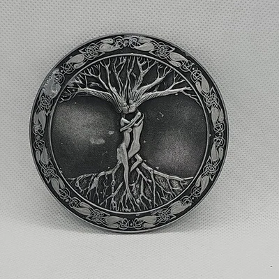 Árbol de la Vida Hebilla Cinturón Adán y Eva Cinturón Amor Raíces Grande Foto 1 de 4