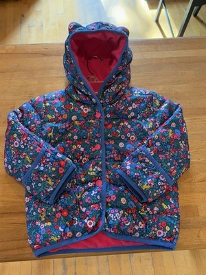 Chaqueta de invierno para niños Joules. 18/24M. Estampado floral. Capucha. Forro de franela. Foto 1 de 4