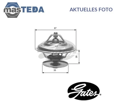 TH11680G1 KÜHLFLÜSSIGKEIT KÜHLER THERMOSTAT GATES FÜR AUDI 100,C3,C2 2.2,2.1 - Image 1 of 4