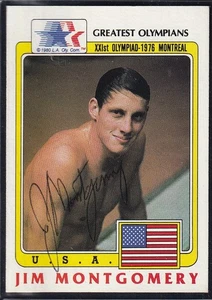 Olympic 3 Gold Medals Jim Montgomery USA SIGNED CARD AUTOGRAPHED RARE - Picture 1 of 1