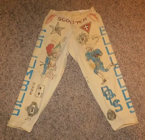 RARE 1960 Indiana Cord Columbus IN Bulldogs Hand Painted Pants Senior Cords - Picture 1 of 9