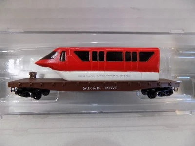 Disneyland & Santa Fe RR Monorail Flatcar N Scale Ltd Ed Lowell Smith NOS RARE - Image 1 of 4