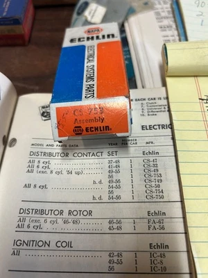 Контактные точки NAPA Echlin CS 753 1956 FORD СДЕЛАНО В США - Изображение 1 из 3