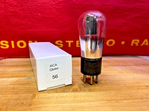 RCA Type 56 Vacuum tube Globe Engrave Tested NOS 100% - Picture 1 of 4