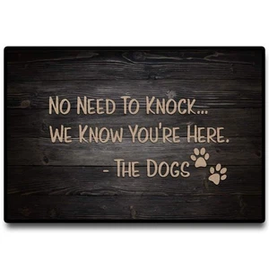 Funny Doormat - Non-Slip Rubber Backing, Outdoor & Indoor Use - 16"W x 24"L - Picture 1 of 4