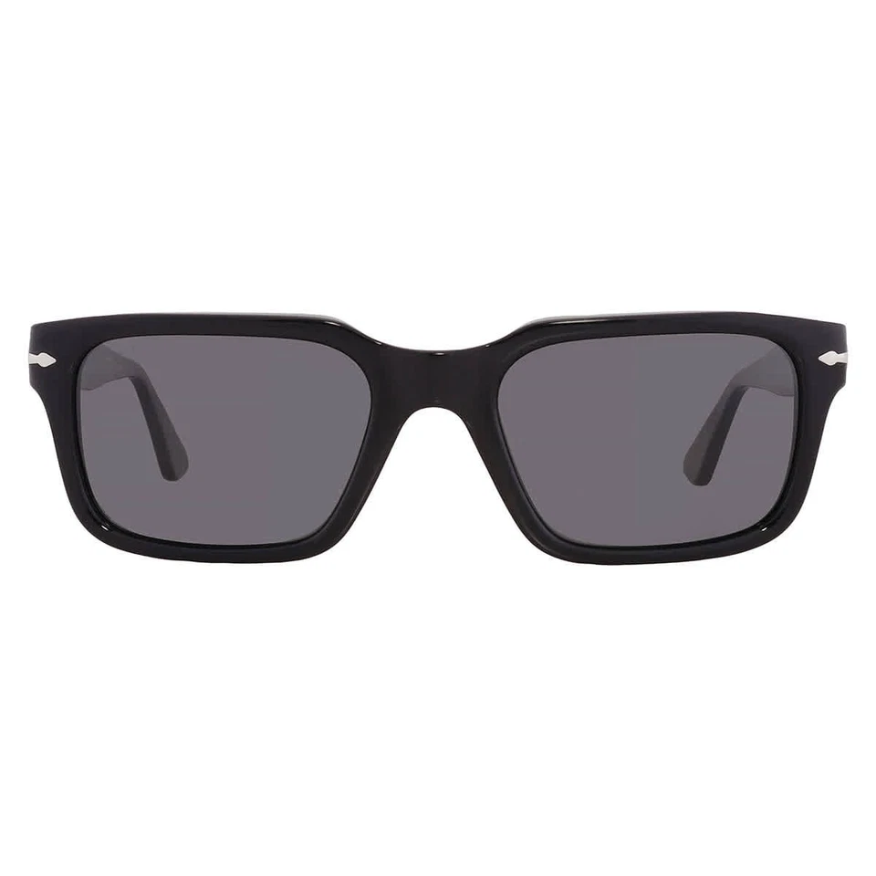 Persol Polarized Dark Grey Rectangular Men's Sunglasses PO3272S 95/48 53 - Image 1 of 1