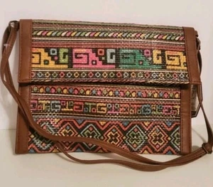 New! Sun N Sand Natural straw crossbody purse - Picture 1 of 5