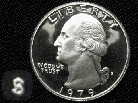 1979-S Rarer Variety 2 Proof Washington Quarter -- with Clear S mint mark Cover