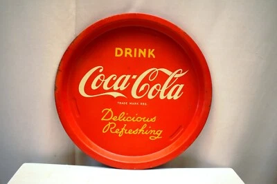 Vintage Werbe Dose Tablett Drink Coca Cola Delicious Erfrischend Collectibles " - Bild 1 von 4