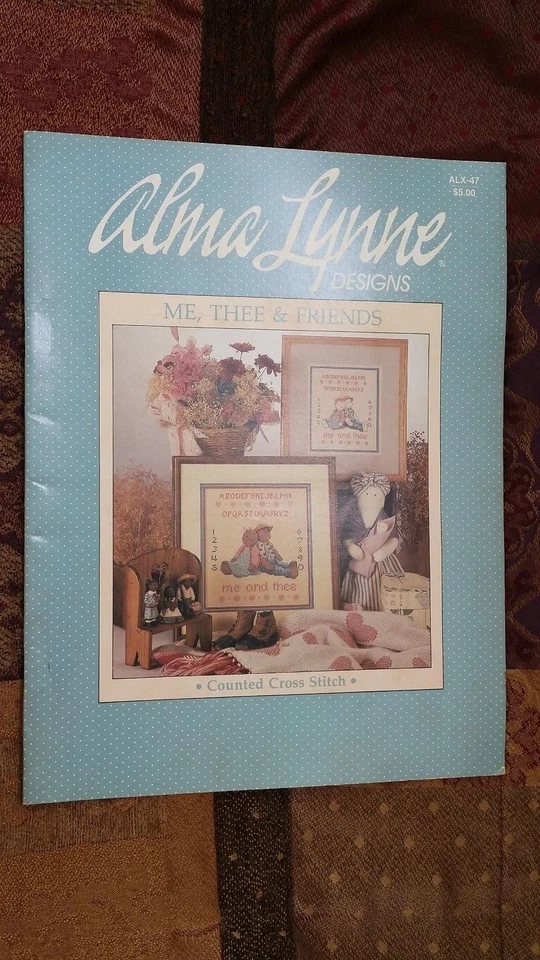ALMA LYNNE ME, THEE & FRIENDS COUNTRY CROSS STITCH PATTERN FREE SHIPPING   - Image 1 of 1