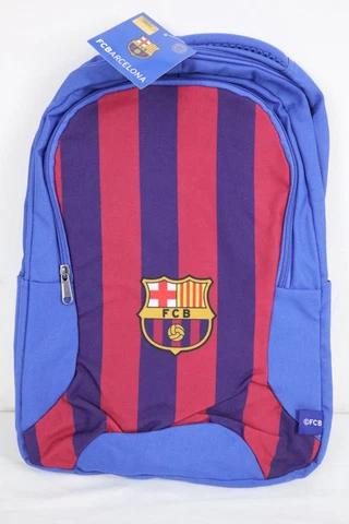 FC BARCELONA BACKPACK Spain Soccer Football BARCA 17" w/ Laptop Sleeve NWT Cover
