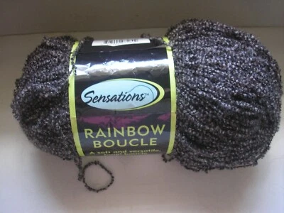 Hilo SENSATIONS RAINBOW BOUCLE 1 bola 11 oz marrón arco iris acrílico/nailon Foto 1 de 3