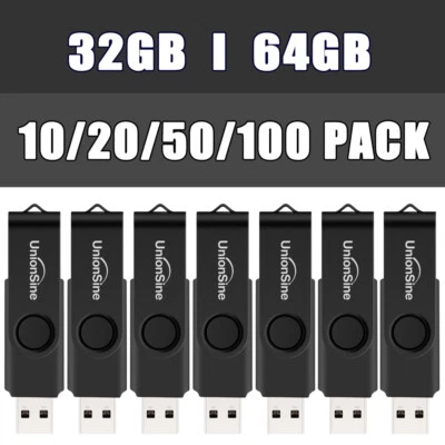 USB Stick 2.0 32GB 64GB Speicher Flash Drive Data Storage Memorystick x 10/20/50