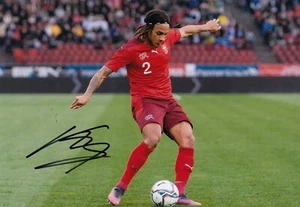 Football - Kevin Mbabu - Hand Signed A4 Photograph - Switzerland - COA - Picture 1 of 1