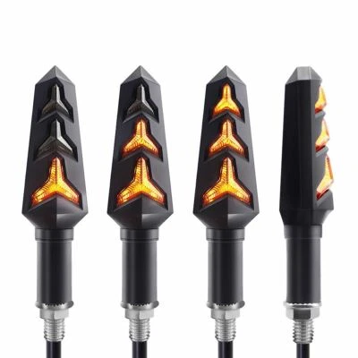 Señales de giro LED de agua corriente para motocicleta Kawasaki Ninja 250R 500R 650R Foto 1 de 4