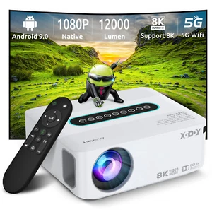 8K Ultra HD Beamer LED Heimkino 5G WiFi Projektor Multimediaplayer BT 12000Lumen - Bild 1 von 13